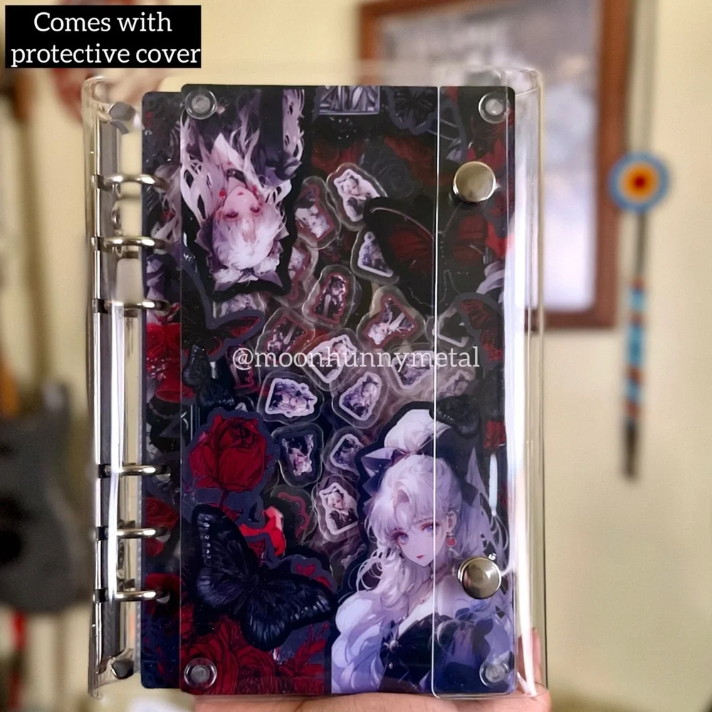 NEW Shaker Acrylic notebook Journal DIY Sailor Moon Anime Diary Sketchbook A6